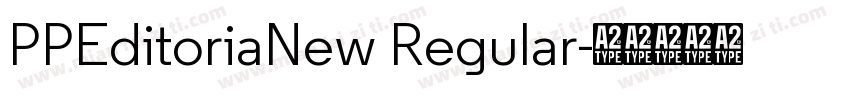 PPEditoriaNew Regular字体转换